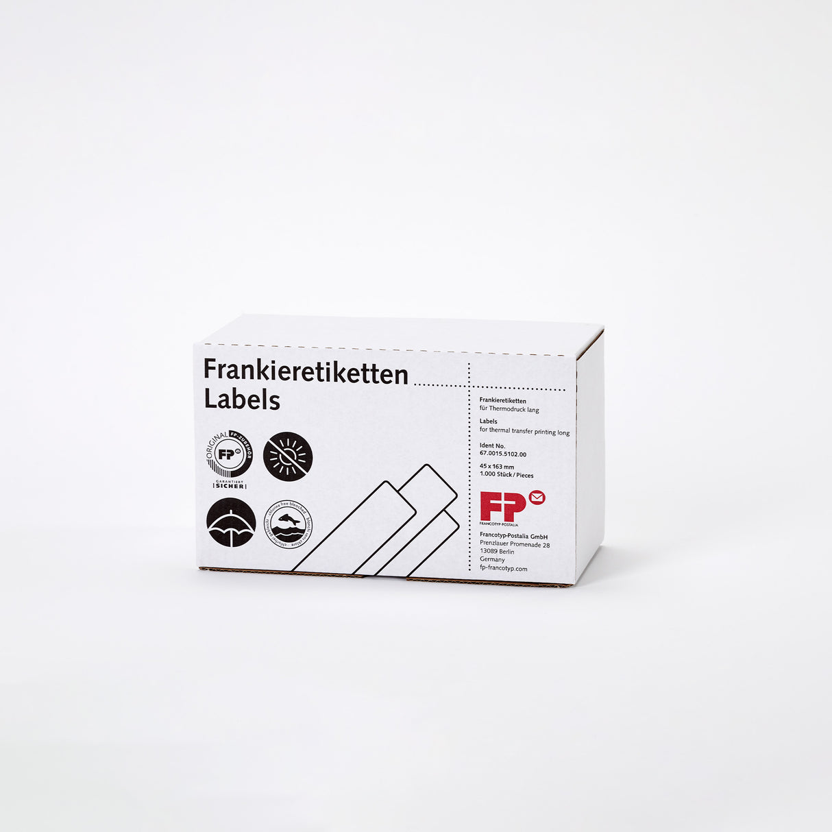 Postitustarra PostBase Mini- postimaksukoneeseen (46x163 mm) 1000 kpl